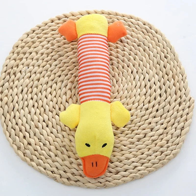 Squeaky Plush Dog Chew Toy