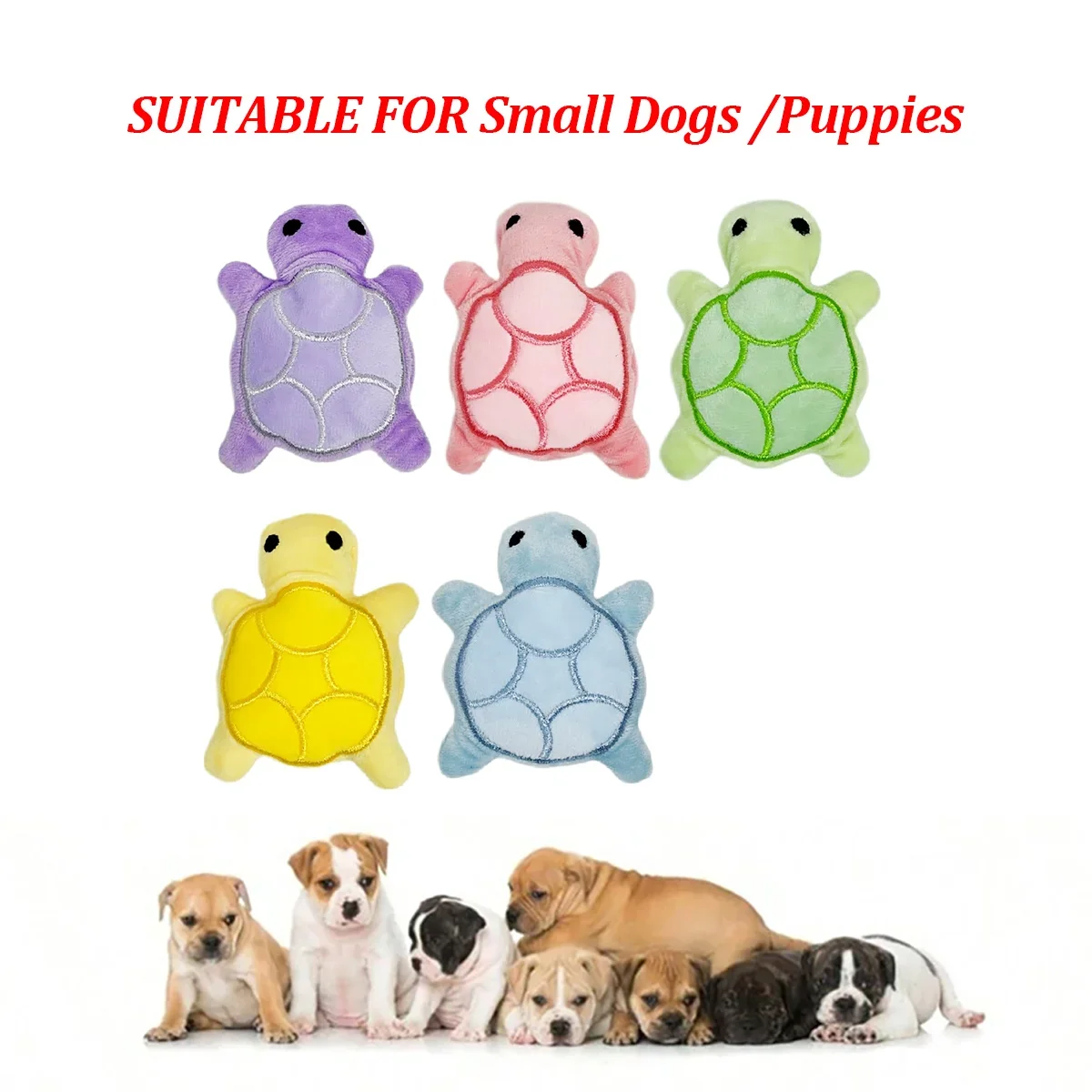 Mini Turtle Plush Puppy Chew Toy