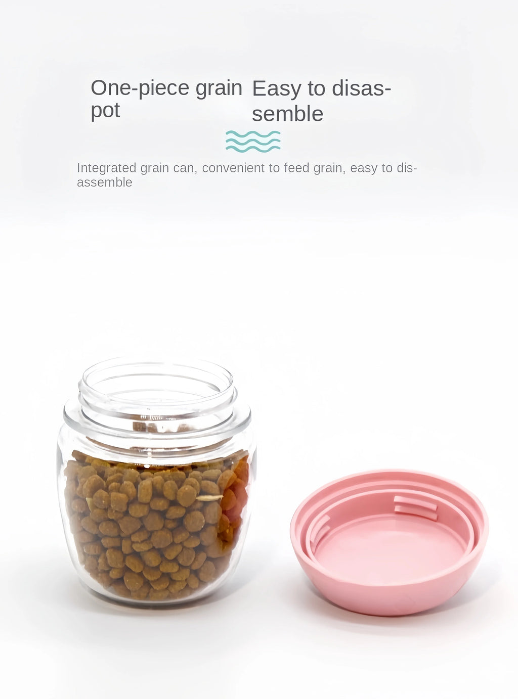 Portable Pet Water Bottle with Food Storage
