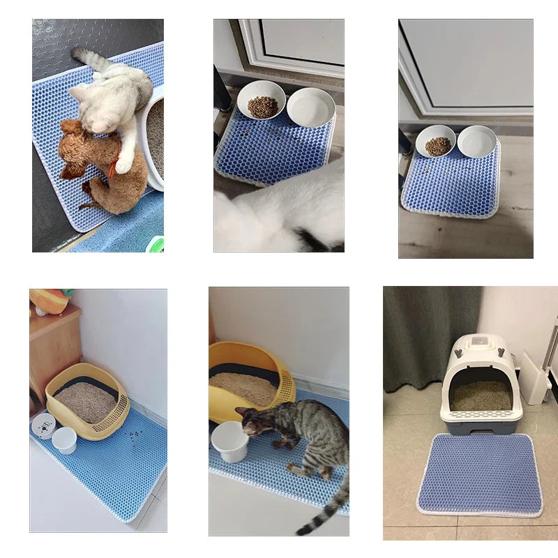 Double Layer Waterproof Cat Litter Mat