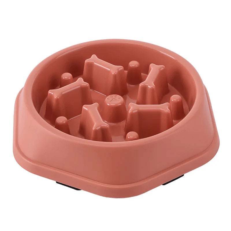 Anti-Choke Slow Feeder Pet Bowl
