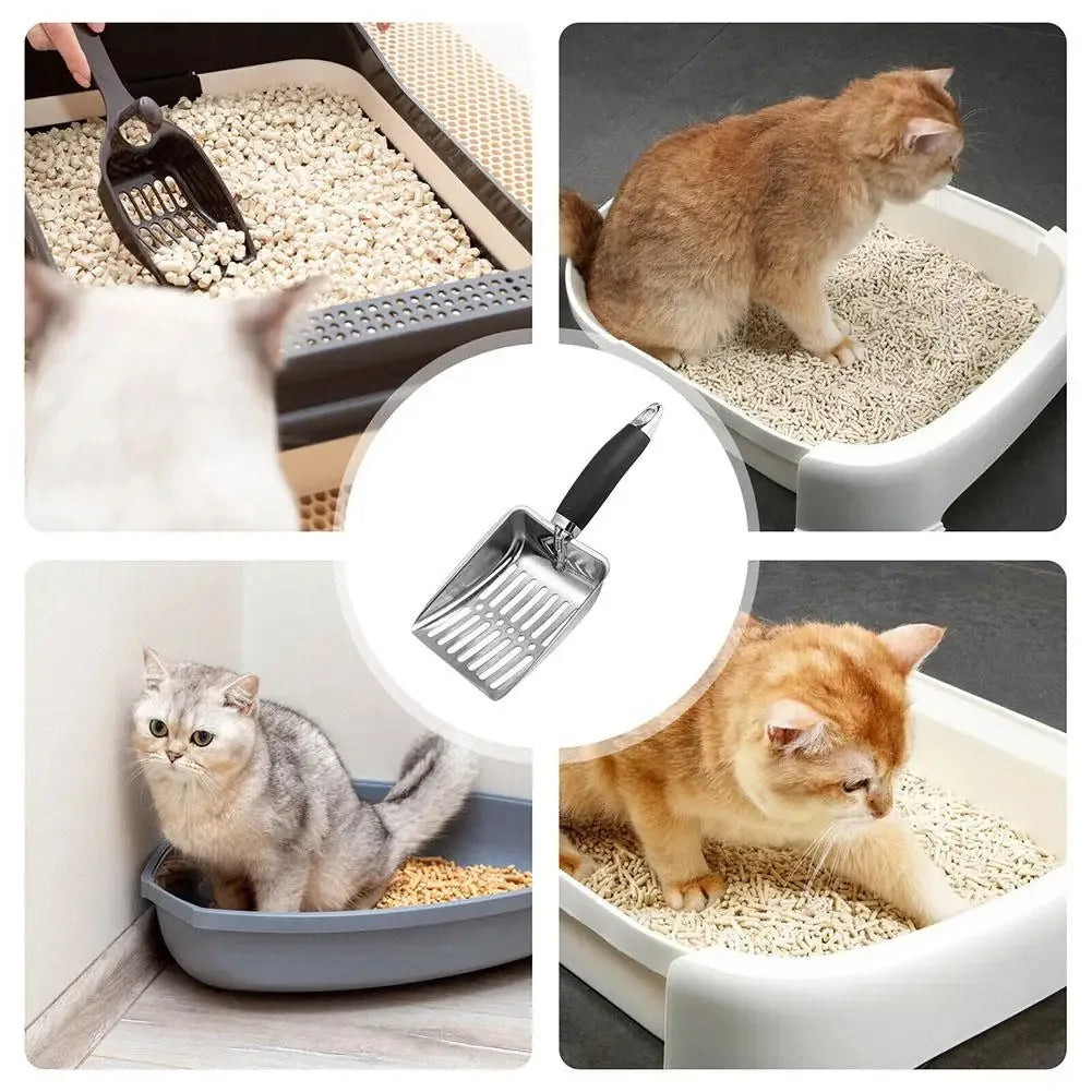 Metal Long Handle Cat Litter Scoop