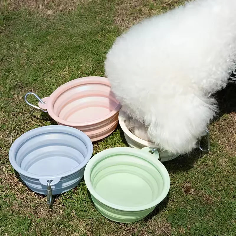 Foldable Silicone Dog & Cat Bowl