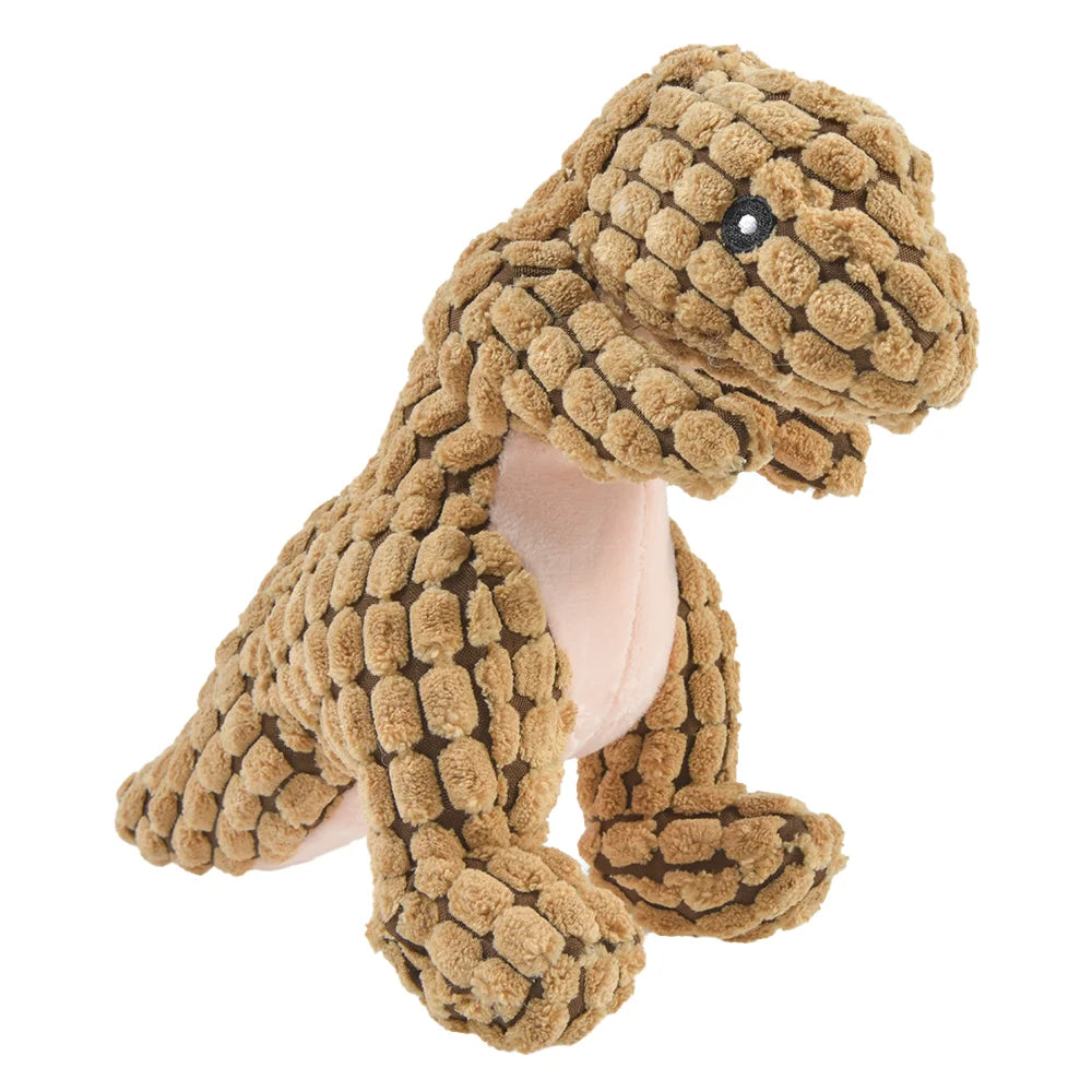 Plush Dinosaur Chew Toy for Dogs