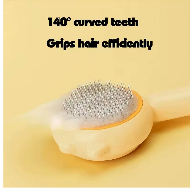One-Key Self-Cleaning Pet Brush
