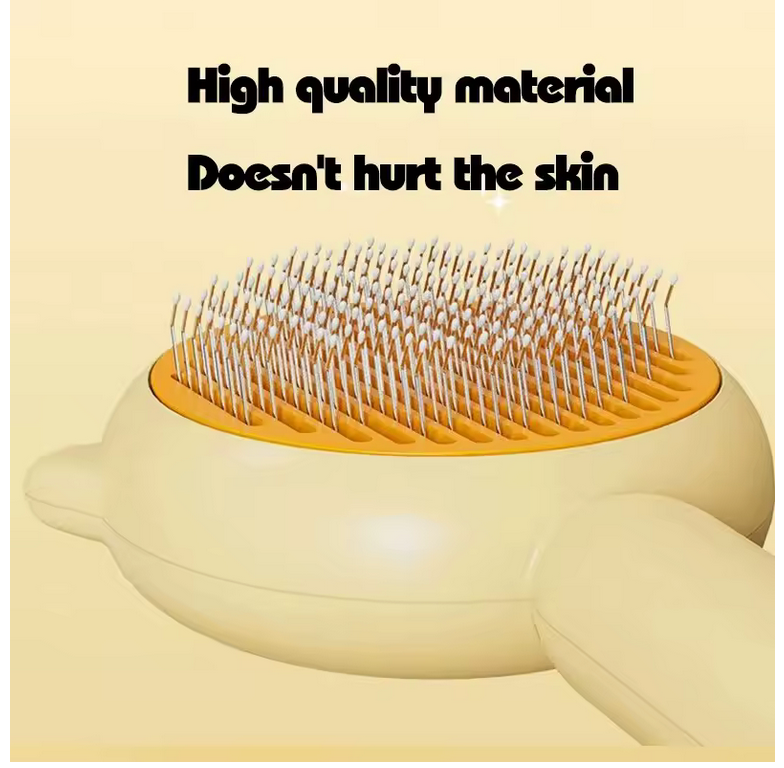 One-Key Self-Cleaning Pet Brush