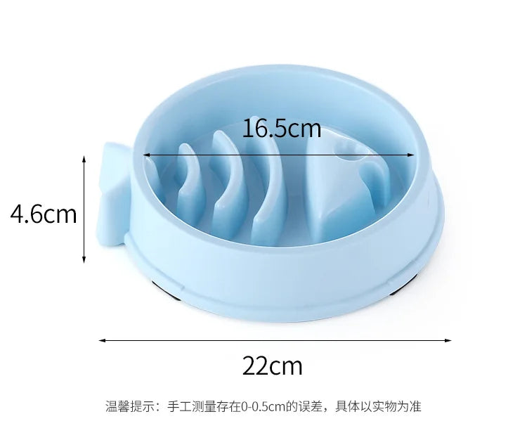 Anti-Choke Slow Feeder Pet Bowl