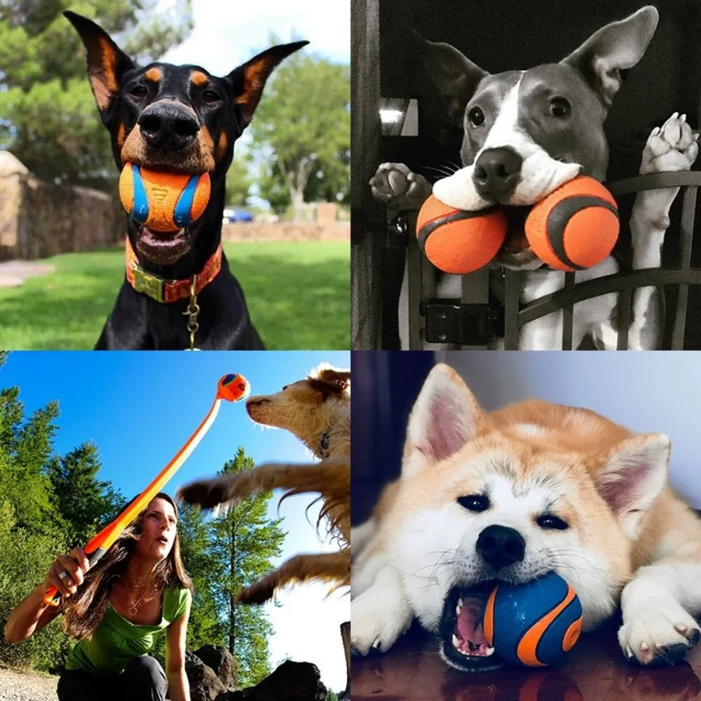 Solid Rubber Dog Fetch Ball