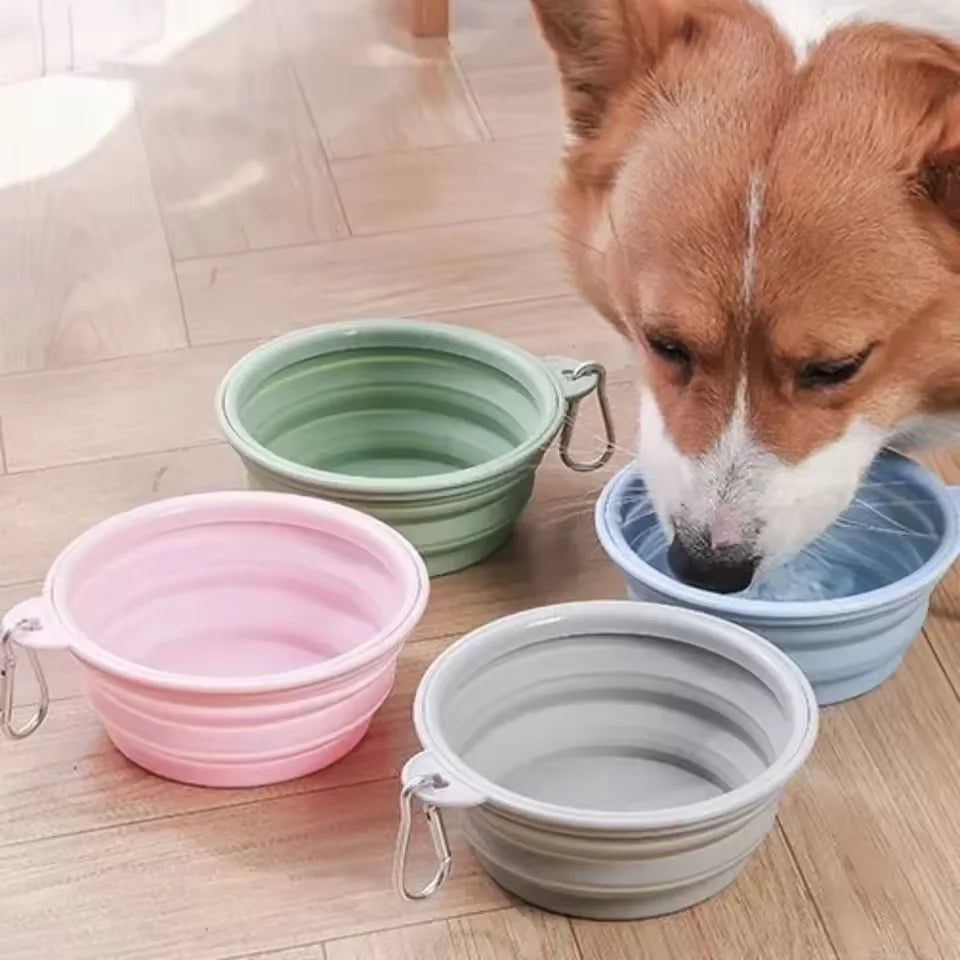 Foldable Silicone Dog & Cat Bowl