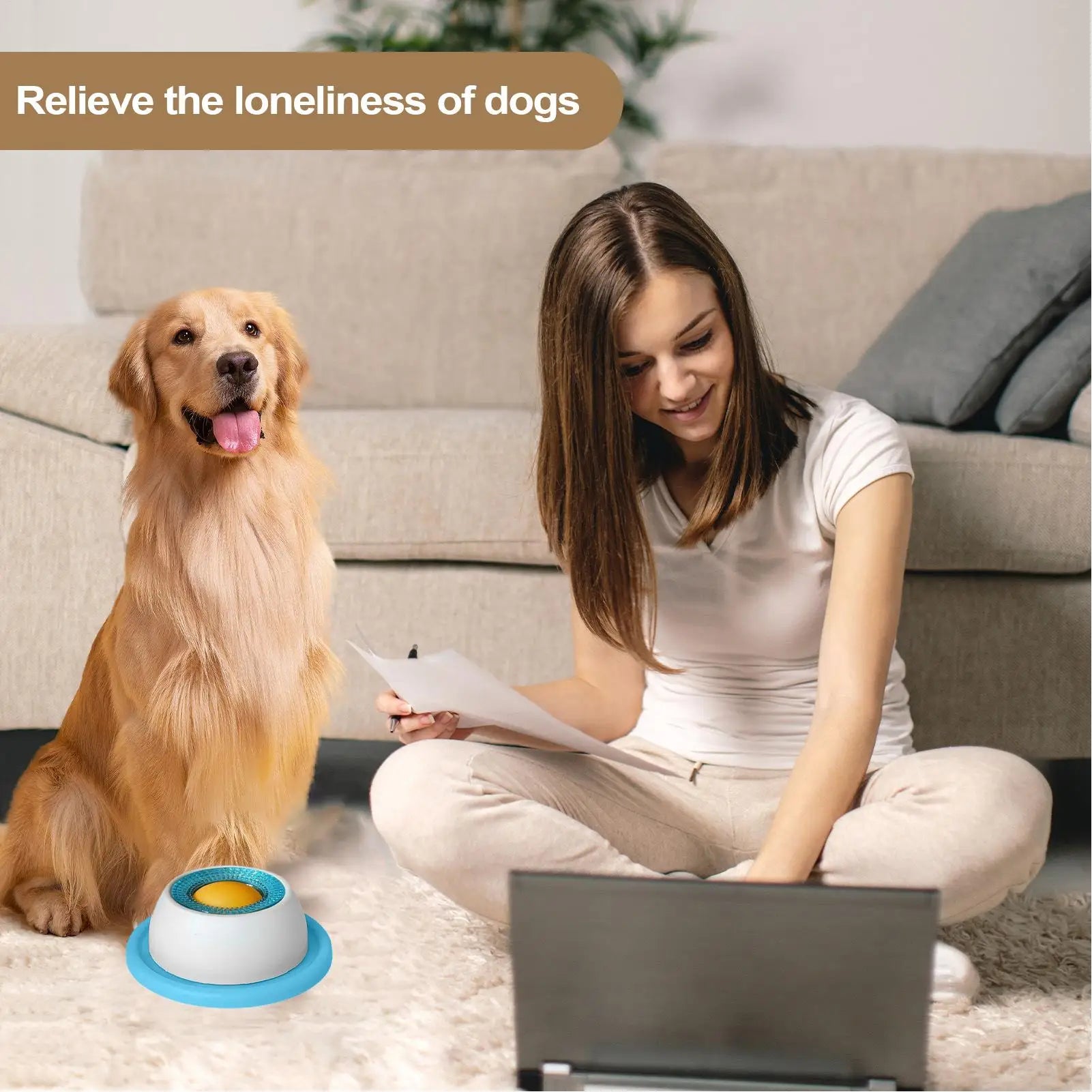 Slow Feeder Puzzle Bowl for Dogs & Cats