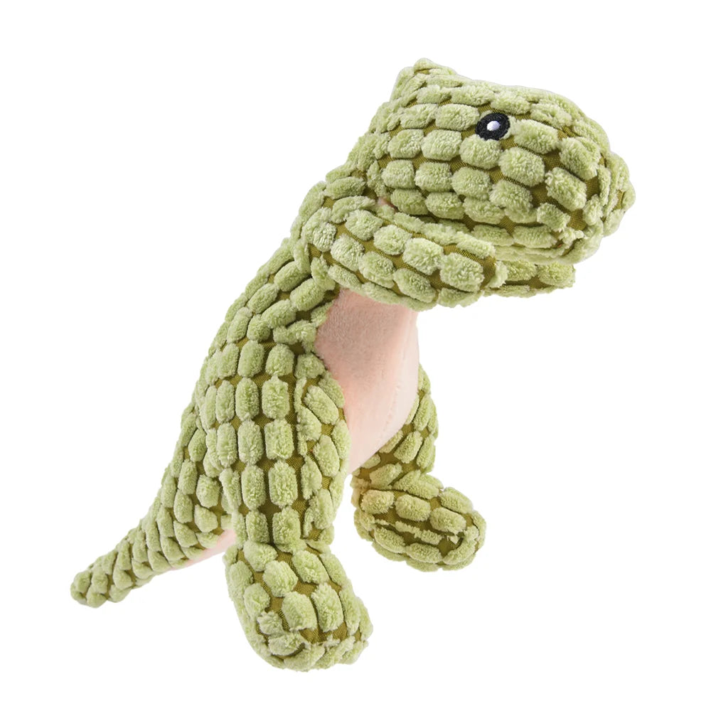 Plush Dinosaur Chew Toy for Dogs