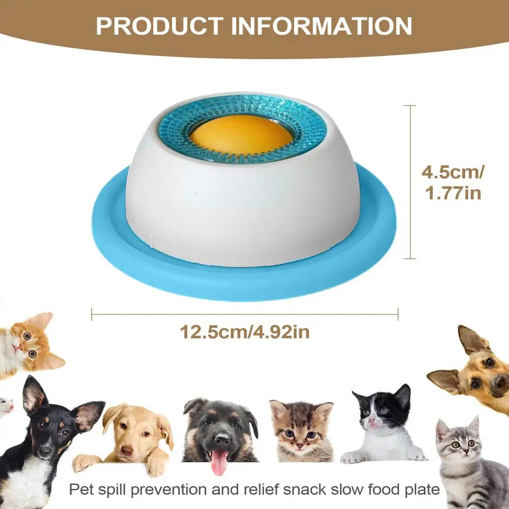 Slow Feeder Puzzle Bowl for Dogs & Cats