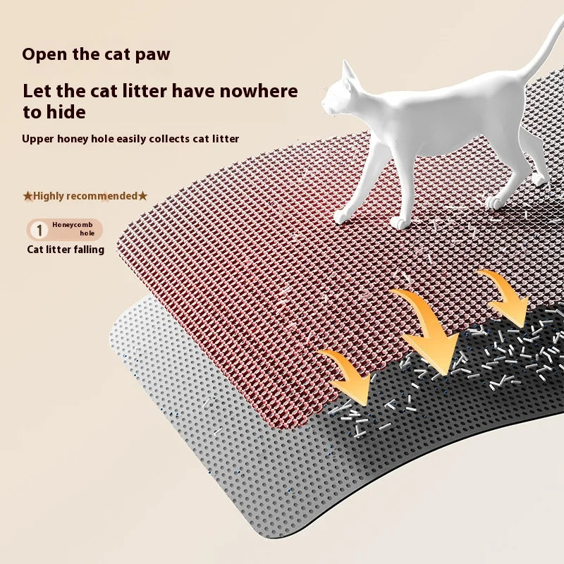 Premium 2-Layer Cat Litter Trapping Mat