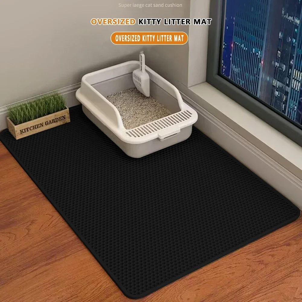 Premium 2-Layer Cat Litter Trapping Mat