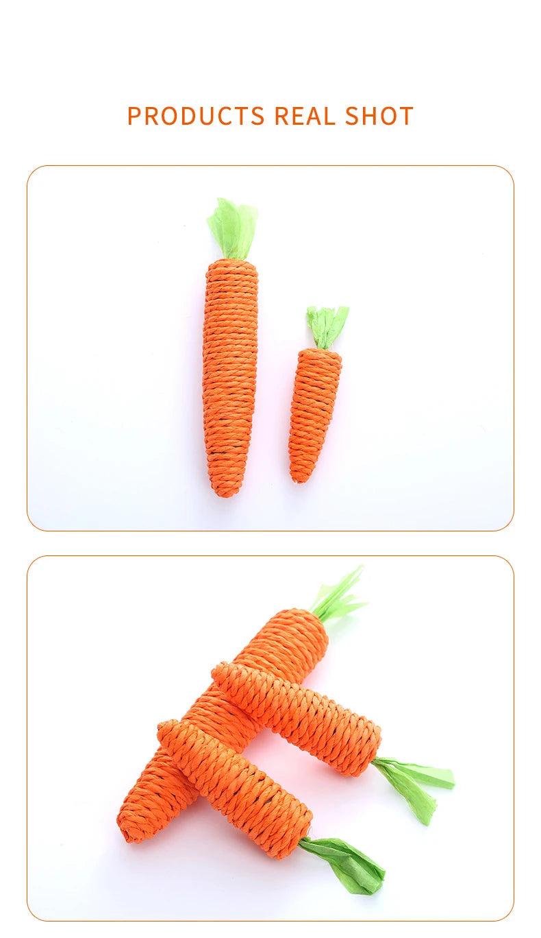 Carrot Rope Cat Chew Toy