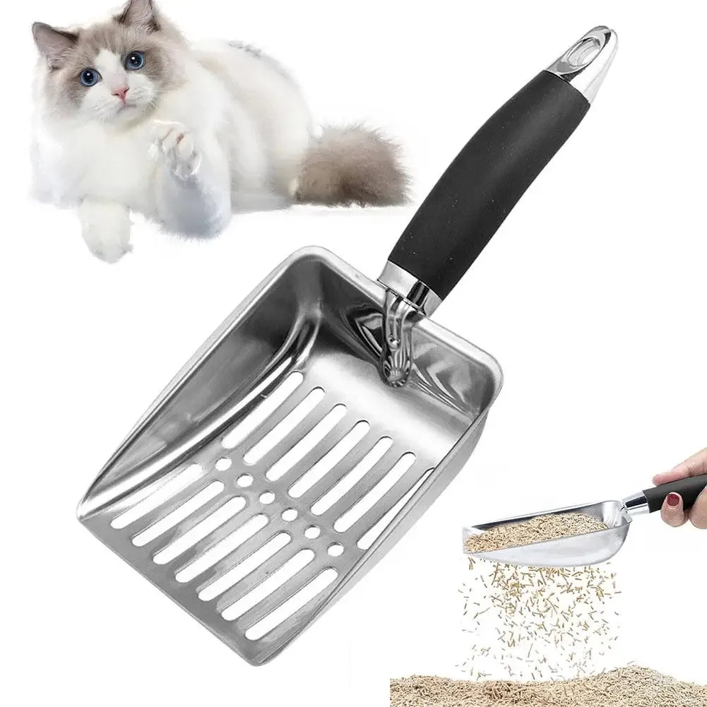 Metal Long Handle Cat Litter Scoop