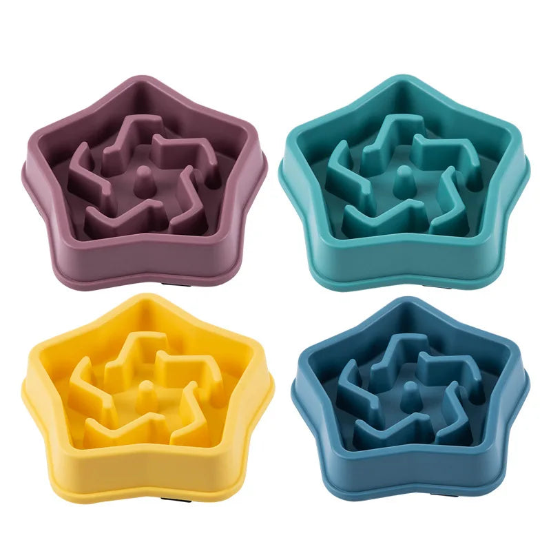 Anti-Choke Slow Feeder Pet Bowl