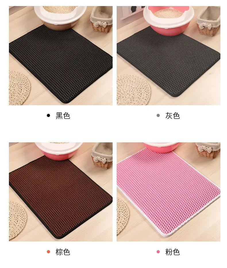 Double Layer Waterproof Cat Litter Mat