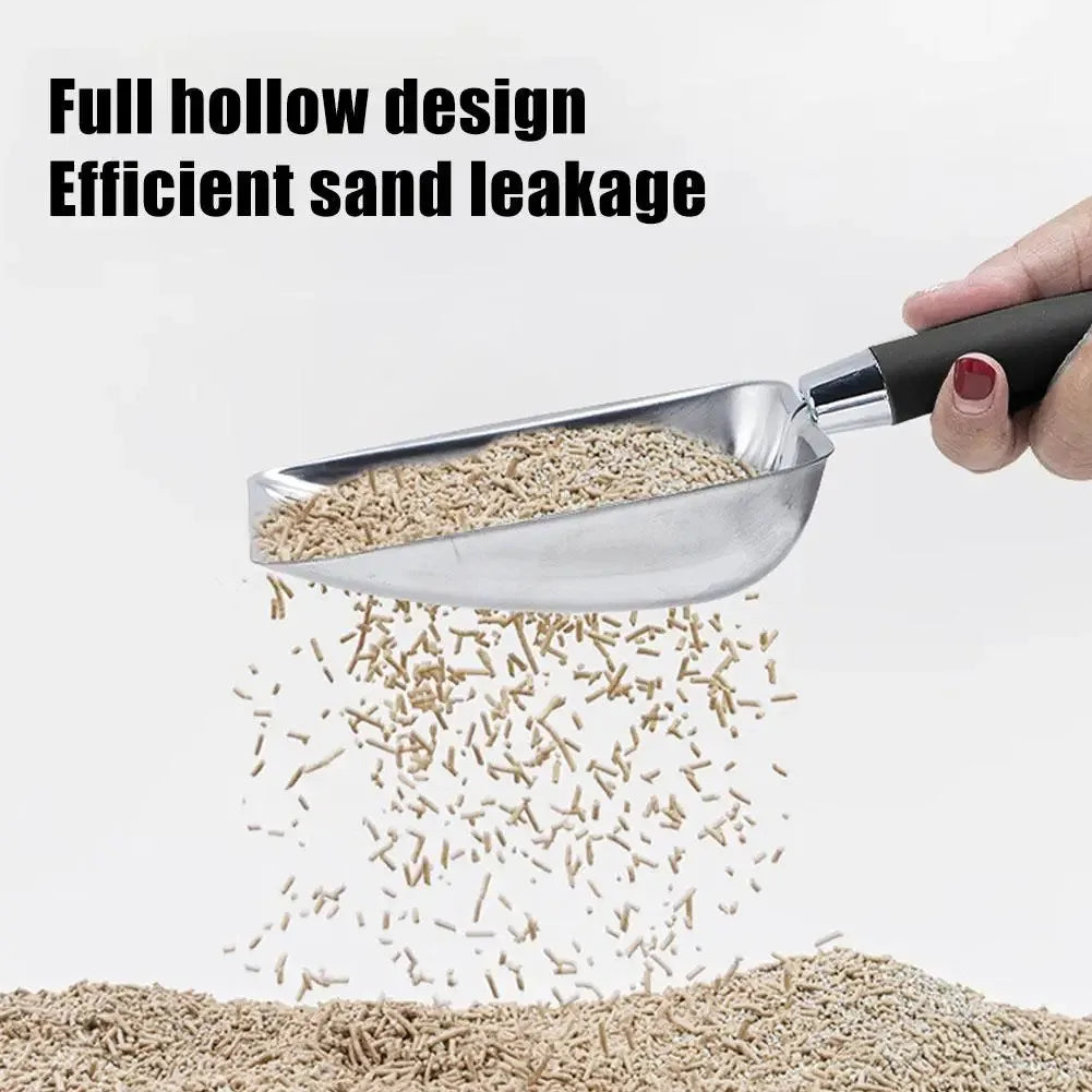 Metal Long Handle Cat Litter Scoop